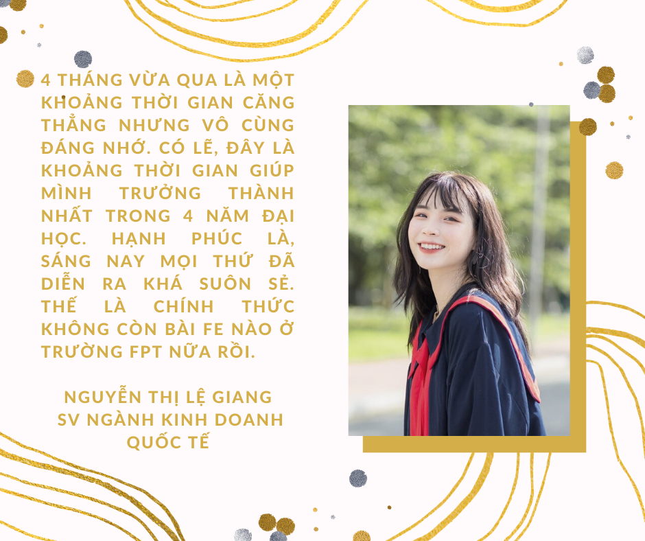 Cảm xúc của như vỡ oà sau khi bước ra khỏi cánh cửa bảo vệ đồ án của SV FPT