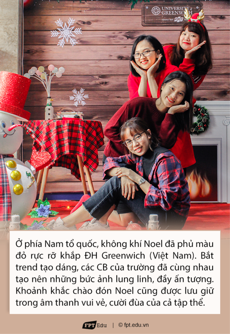 Học cùng trải nghiệm không khí Noel ĐH Greenwich ở phía Nam tổ quốc