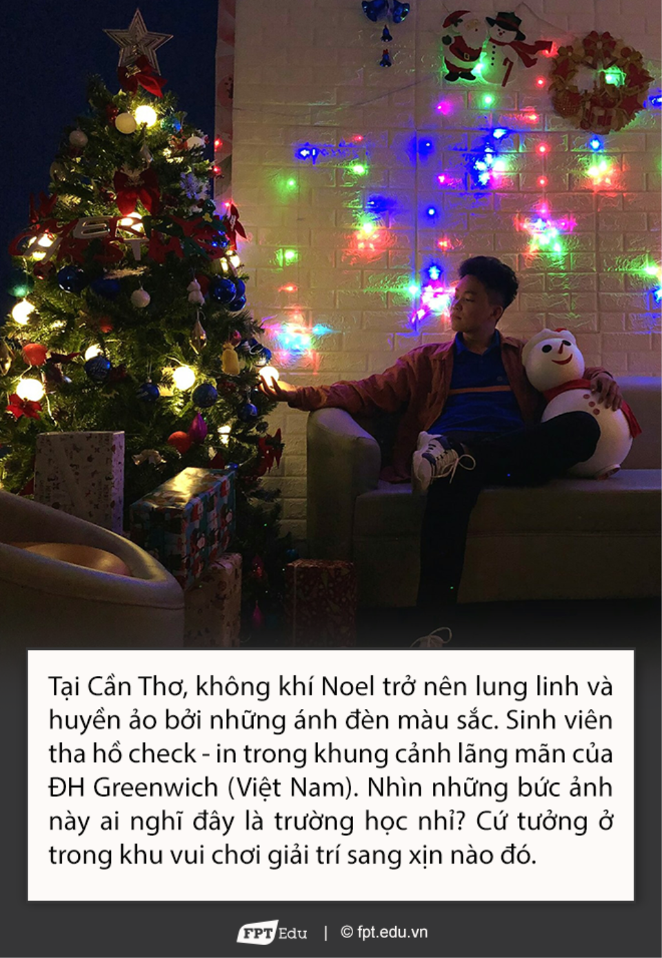 Học cùng trải nghiệm không khí Noel tại ĐH Greenwich Cần Thơ