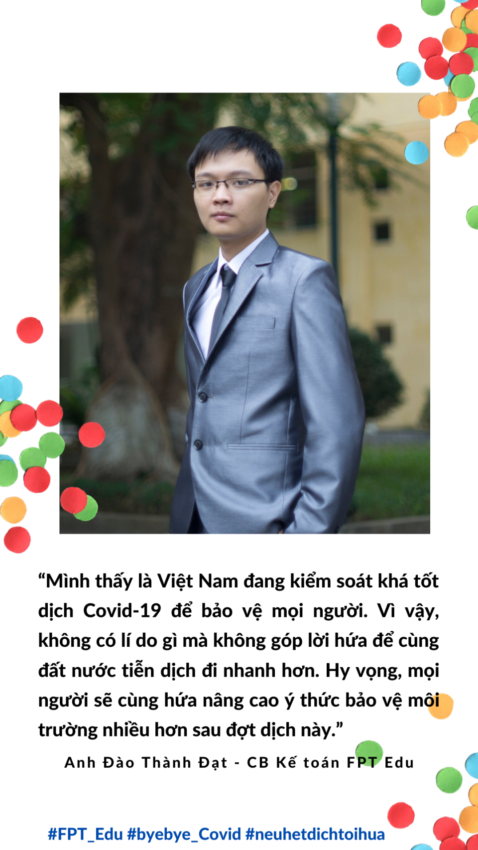 Anh Đào Thành Đạt cùng lời hứa bảo vệ môi trường