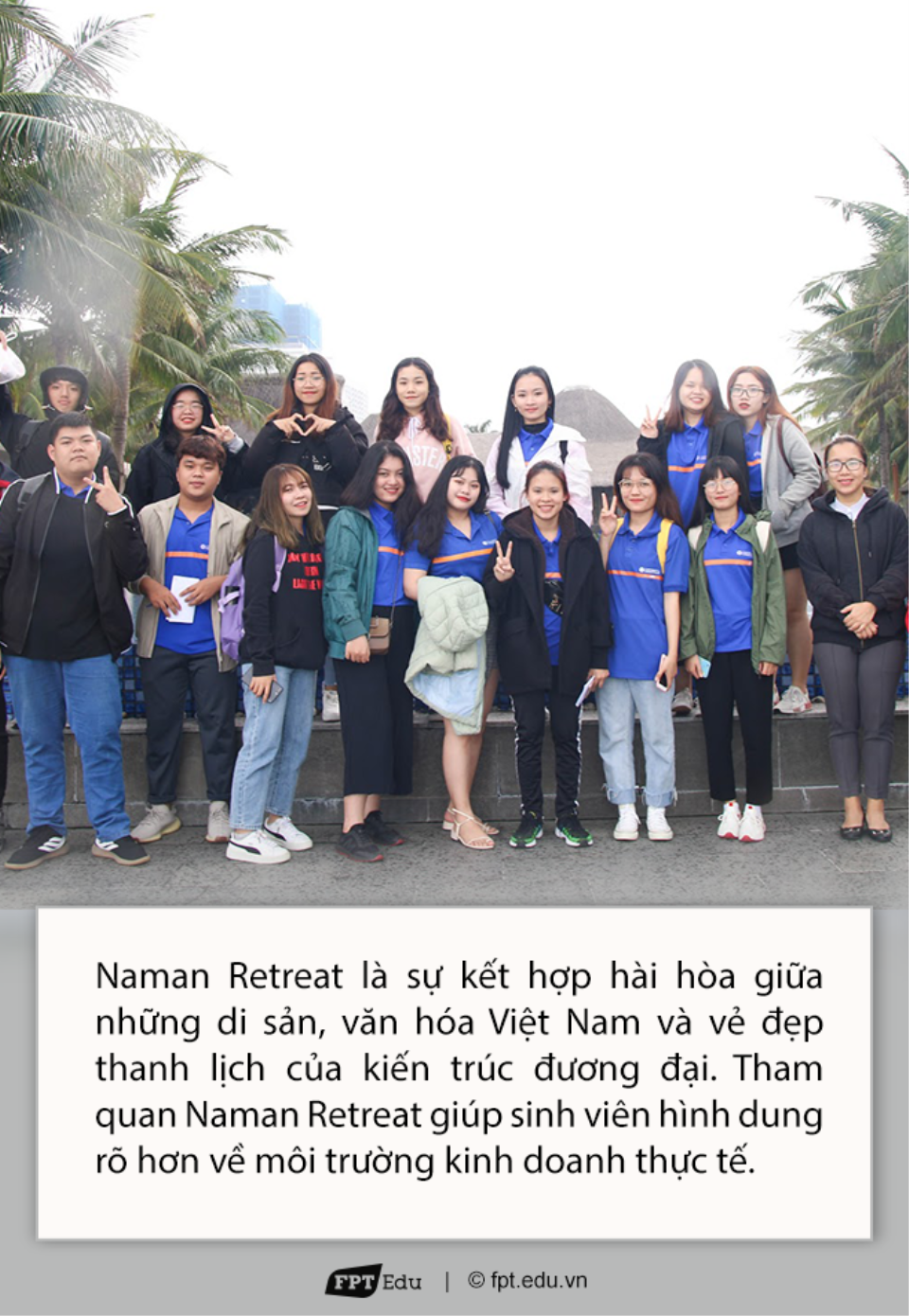 ĐH Greenwich tổ chức chương trình học cùng trải nghiệm Fieltrip cho các sinh viên ngành Marketing tại Naman Retreat Đà Nẵng