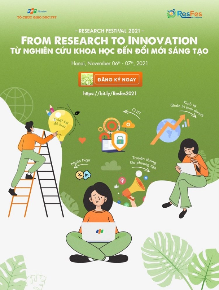 Poster cuộc thi FPT Edu Research Festival 2021