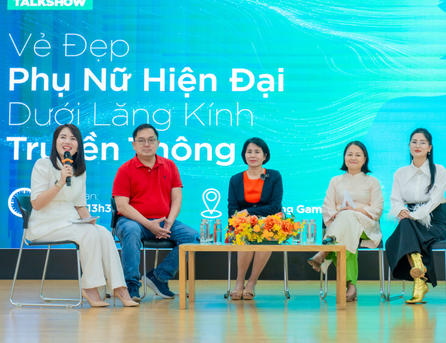 Các Diễn giả tại talkshow: “Phụ nữ hiện đại dưới lăng kính truyền thông”