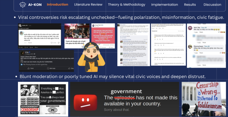 Từ thực tế nhiều bất cập trên không gian mạng, Minh Châu đã bắt tay vào nghiên cứu đề tài