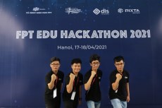 Đội thi nhỏ tuổi nhất FPT Edu Hackathon 2021 “phát minh” thiết bị nhận biết trái cây hỏng