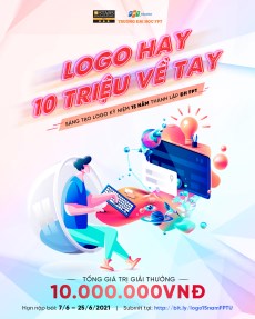 “Logo hay, 10 triệu về tay” cho HSSV FPT Edu tham gia sáng tạo logo kỷ niệm 15 năm thành lập ĐH FPT