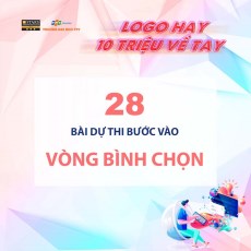 Vượt qua hơn 100 đối thủ, 28 bài thi "Logo hay, 10 triệu về tay" bước vào vòng bình chọn