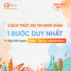 1 bước duy nhất tham gia cuộc thi viết Vạn dặm FPTU