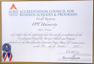 Trường Đại học FPT đạt chuẩn kiểm định cơ sở giáo dục và chương trình đào tạo