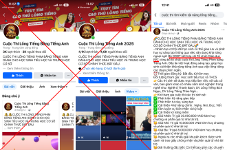 Cảnh báo: Xuất hiện các fanpage mạo danh tổ chức cuộc thi lồng tiếng bằng tiếng Anh