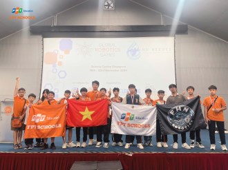 Học sinh FSchool Hà Nam vô địch nội dung Stick’em tại cuộc thi Global Robotic Games 2024